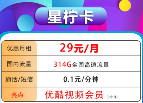 流量不夠用怎么辦？ 中國電信官方流量卡大流量不限速低月租超劃算29元送優(yōu)酷會員