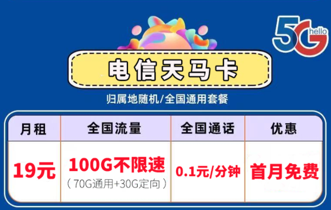 流量卡套餐中的激活和首沖分別是？電信流量卡套餐推薦5G通用19元100G不限速
