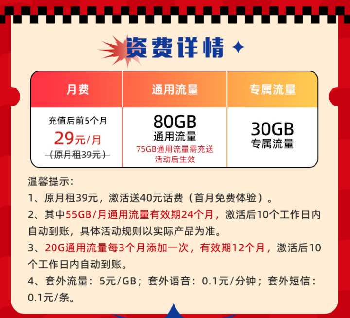 兔年換新卡！電信最新推出29元大流量卡月享110G全國流量首月免費(fèi)體驗。