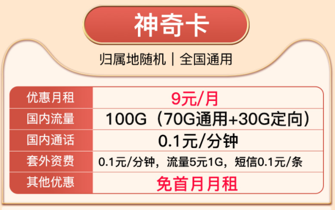 想換手機(jī)卡的朋友看這里 月租低至0元包100G全國流量+首免優(yōu)惠多多速來！