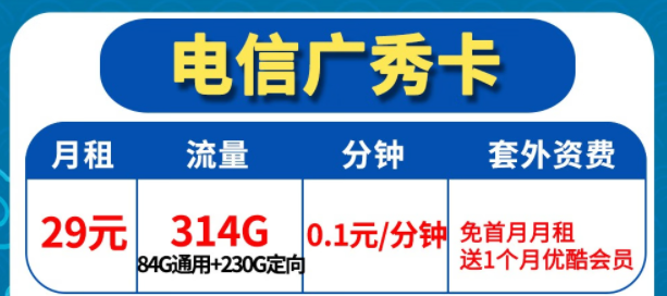 電信的流量卡到底好不好用？|電信廣秀卡、電信廣?？▅首月免費+送優(yōu)酷會員