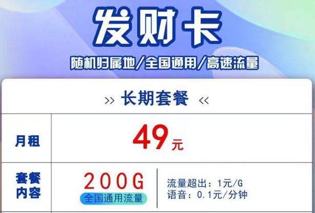 聯(lián)通線上流量卡有長(zhǎng)期套餐嗎？聯(lián)通發(fā)財(cái)卡、吉祥卡、銀兔卡9元月租卡|純通用流量