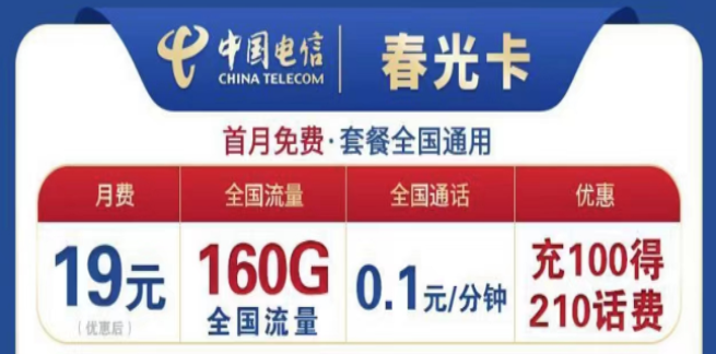 為什么流量卡的流量用的那么快？電信19元160G春光卡+首月免費+全國可用不限速