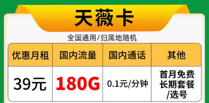 9元驚喜流量卡！電信佳名卡、電信天薇卡長(zhǎng)期資費(fèi)|+首月0元用+免費(fèi)配送